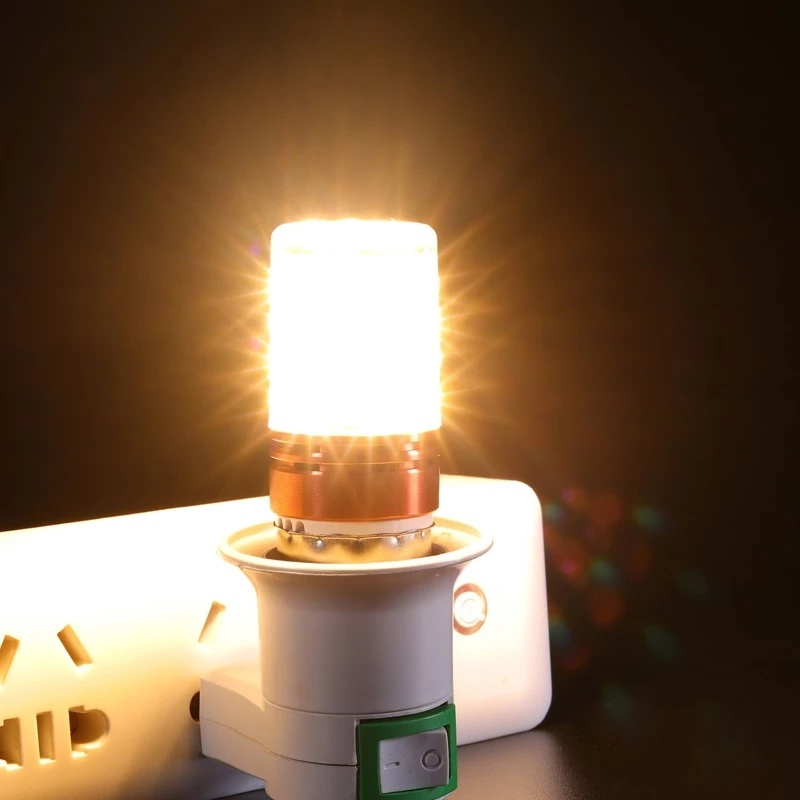 E14 E27 Screw LED 12W Corn Bulb Highlight Bulb Light Household Energy-saving Heating and Cooling Chandelier