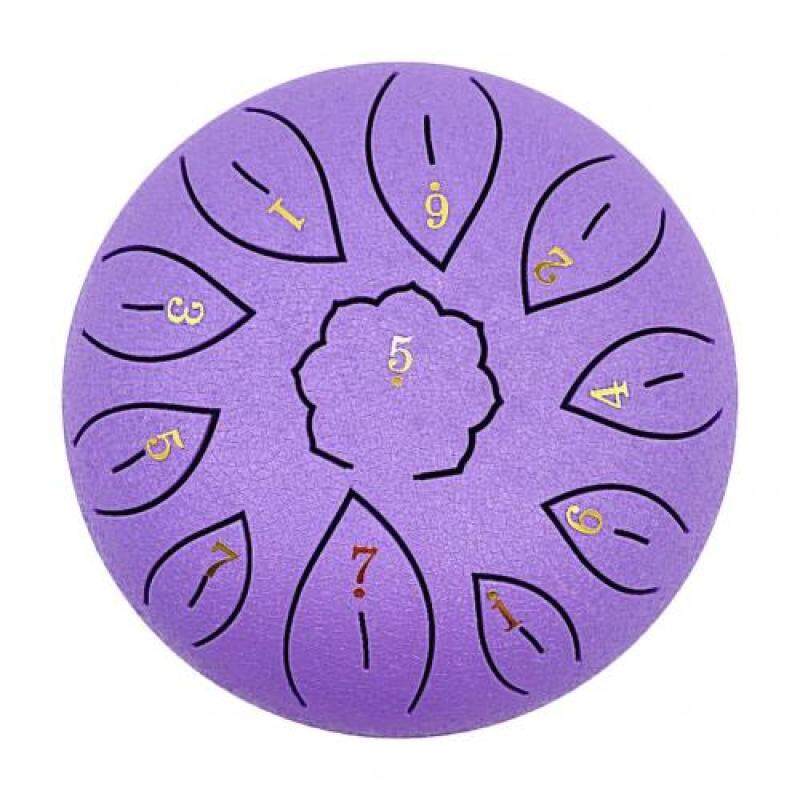 Trống Lưỡi Thép, Trống Kèm Dùi Tập Yoga Thiền 6 Inch, Phụ Kiện Dụng Cụ Trống Lưỡi Thép