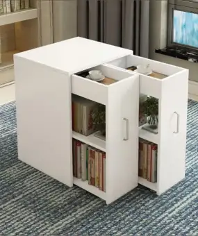 Simple Modern Bookcase Storage Bookshelf Cabinet Balcony Locker