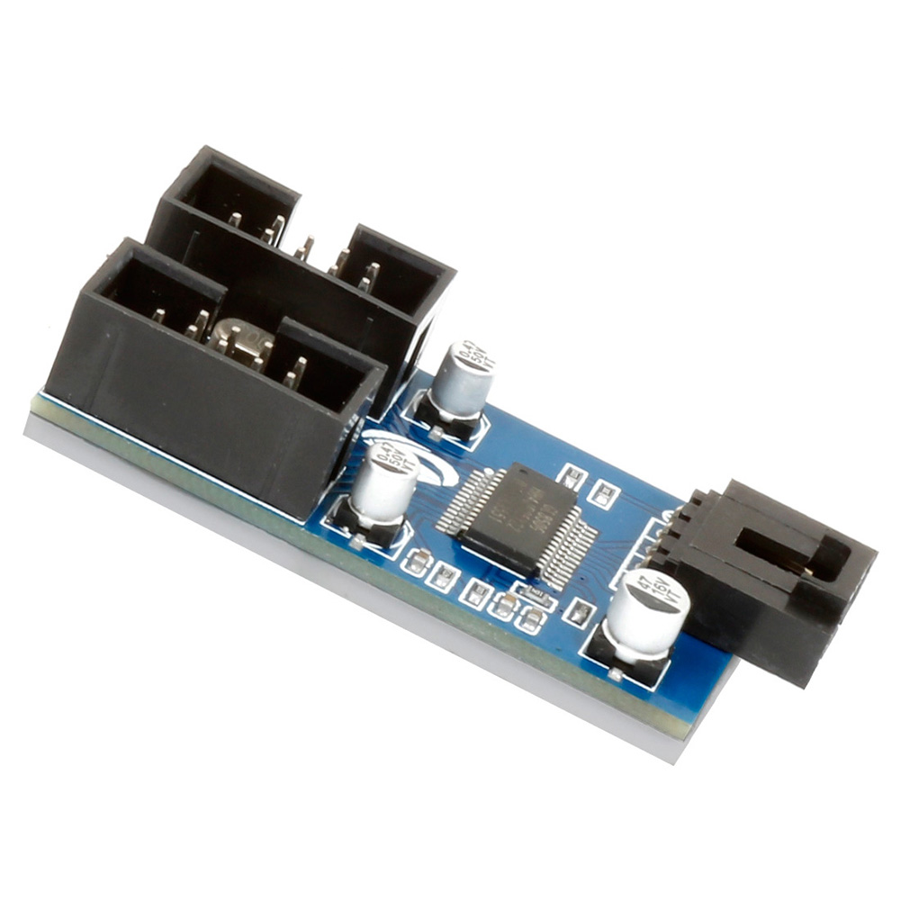 Motherboard 1 to 2/4 USB 9 Pin Header Extension Splitter Cable USB2.0 HUB Connectors Adapter