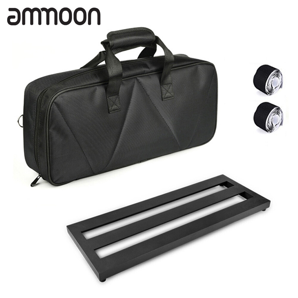 19.7×7.5 Inch Medium Size Guitar Effect Pedal Board Pedalboard with Carrying Bag