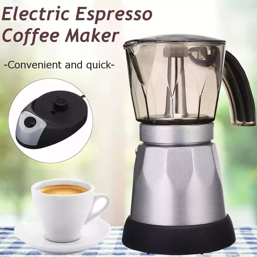 Máy Pha Cà Phê Mocha Espresso Ý 480W 220V Bình Pha Cà Phê Mocha Điện Máy Pha Cà Phê Điện Cầm Tay Phích Cắm EU