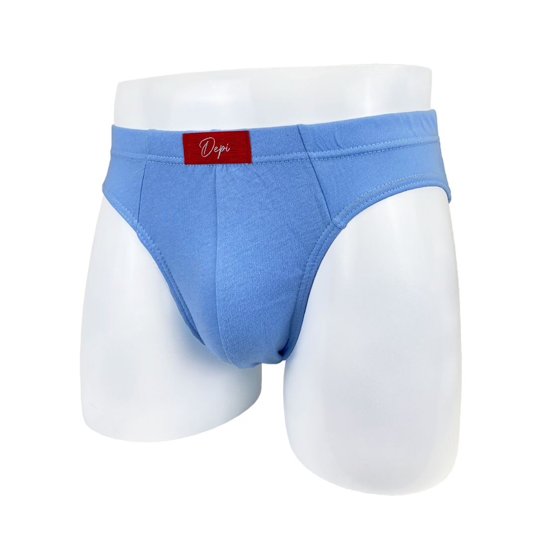 5 Pcs) Depi Men Underwear Brief Mini Brief Breathable Superior Cotton  Assorted Colour - 1BB1502