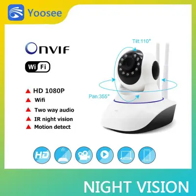 Yoosee APP 2MP HD 1080P HD PTZ Wifi IP Camera and IR-Cut Night Vision Two-way CCTV Surveillance Audio Smart Camera SD Card View