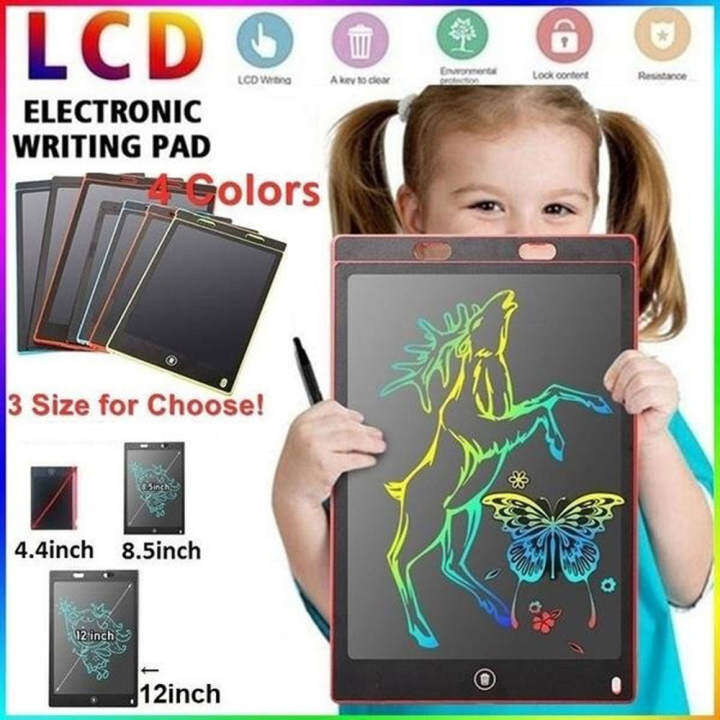 Bảng Vẽ Điện Tử 4.4/8.5/12 Inch Giáo Dục Học Tập Đồ Chơi Máy Tính Bảng Viết Đồ Họa LCD Kỹ Thuật Số Notepad Bảng Viết Tay Với Bút Dạng Chữ Viết Tay…