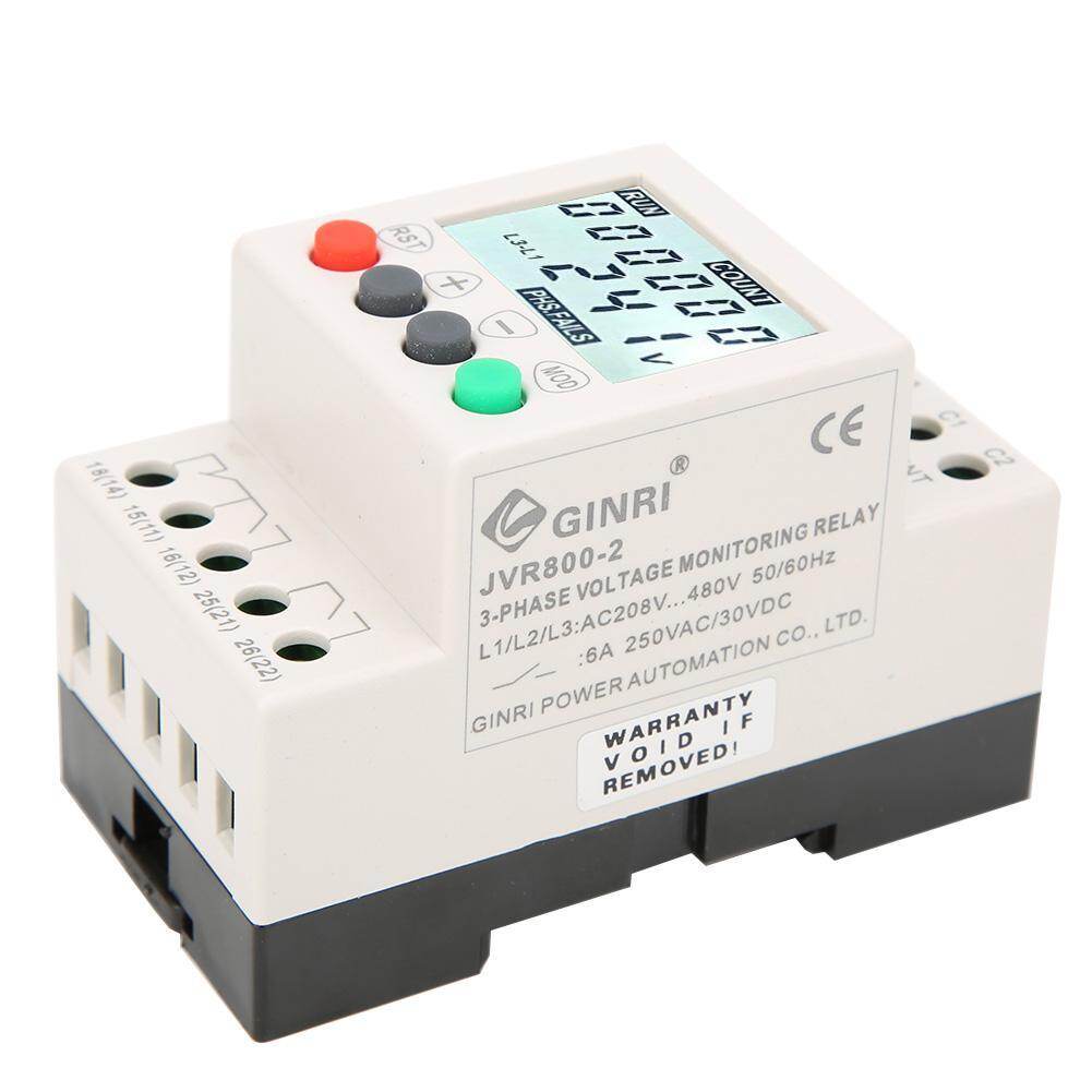 JVR800-2 Under Over Voltage Protector 3 Phase Voltage Monitoring Sequence Protection Relay