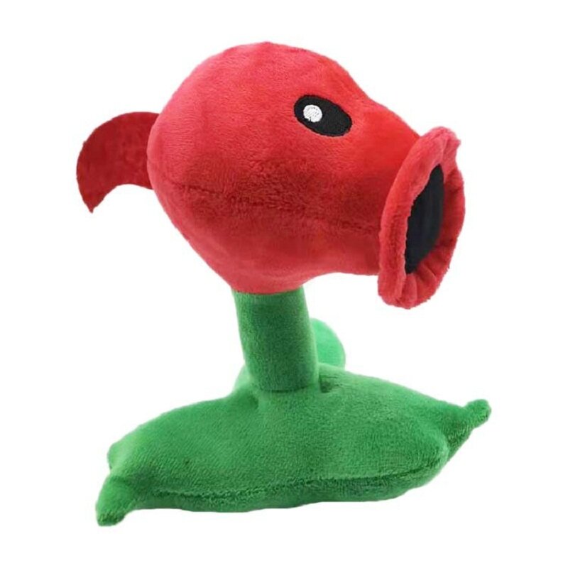 17cm High Quality PP Cotton Plants vs Zombies In Peashooter & Fire Peashooter Lovely Plush Toys PVZ Soft Stuffed Toys Dolls Children Gifts