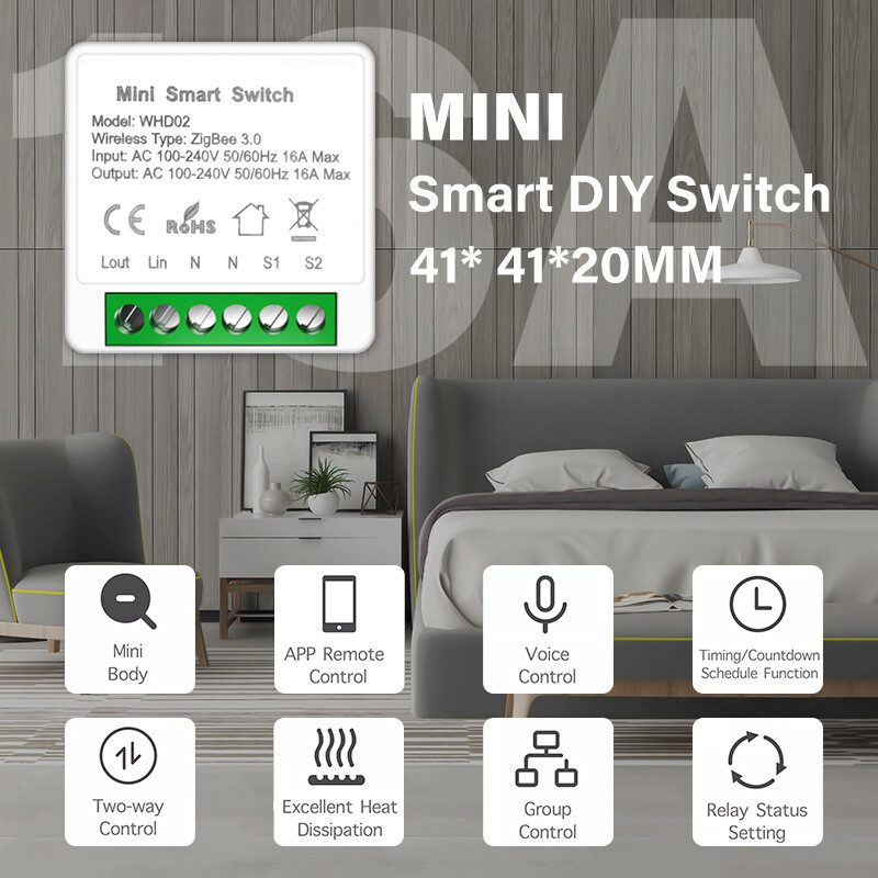 Dueplay Công Tắc Thông Minh Tuya Zigbee Cổng Trung Tâm Hỗ Trợ Điều Khiển Bằng Giọng Nói Ứng Dụng Điều Khiển Từ Xa Hoạt Động Với Nhà Thông Minh Alexa Goo Gle Home