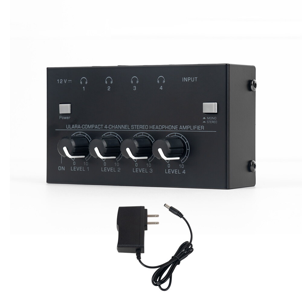 4 8 Channels Stereo Headphone Amplifier Ultra Low Noise Audio Amplifier