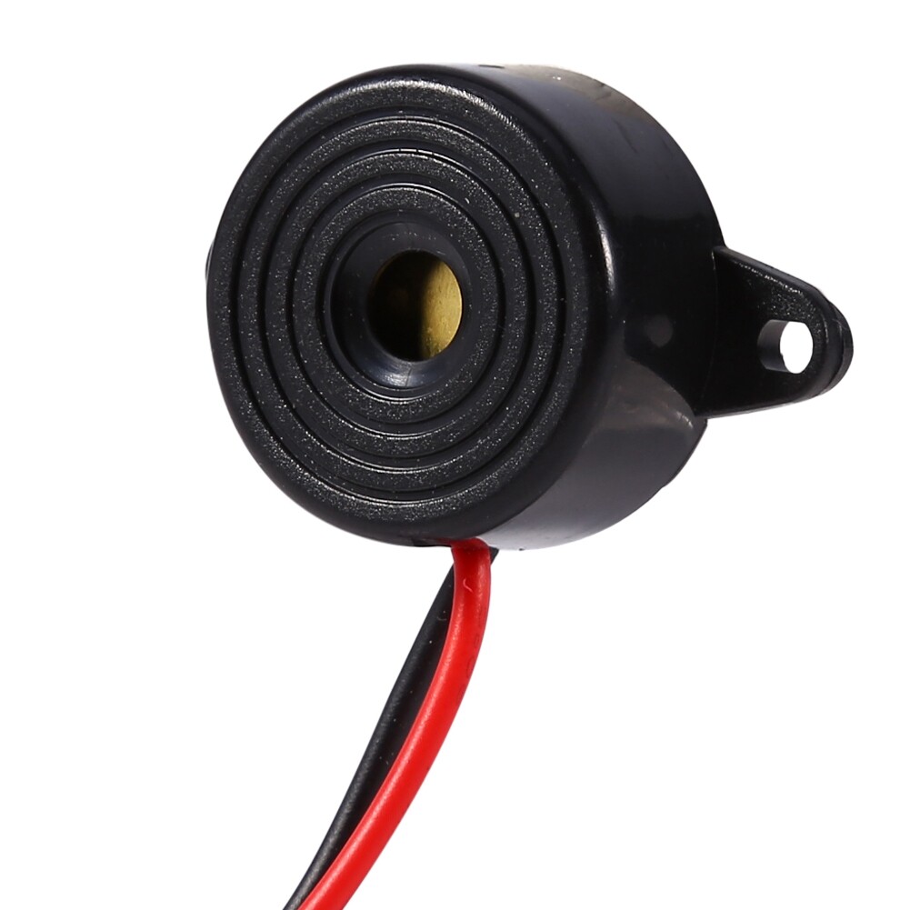 3-24V Piezo Electronic Tone Buzzer Continuous Sound Buzzer Automotive Buzzer Electronic Buzzer Alarm Sounder Continuous Sound Beep for Computers 100mm Cable Black for Garden