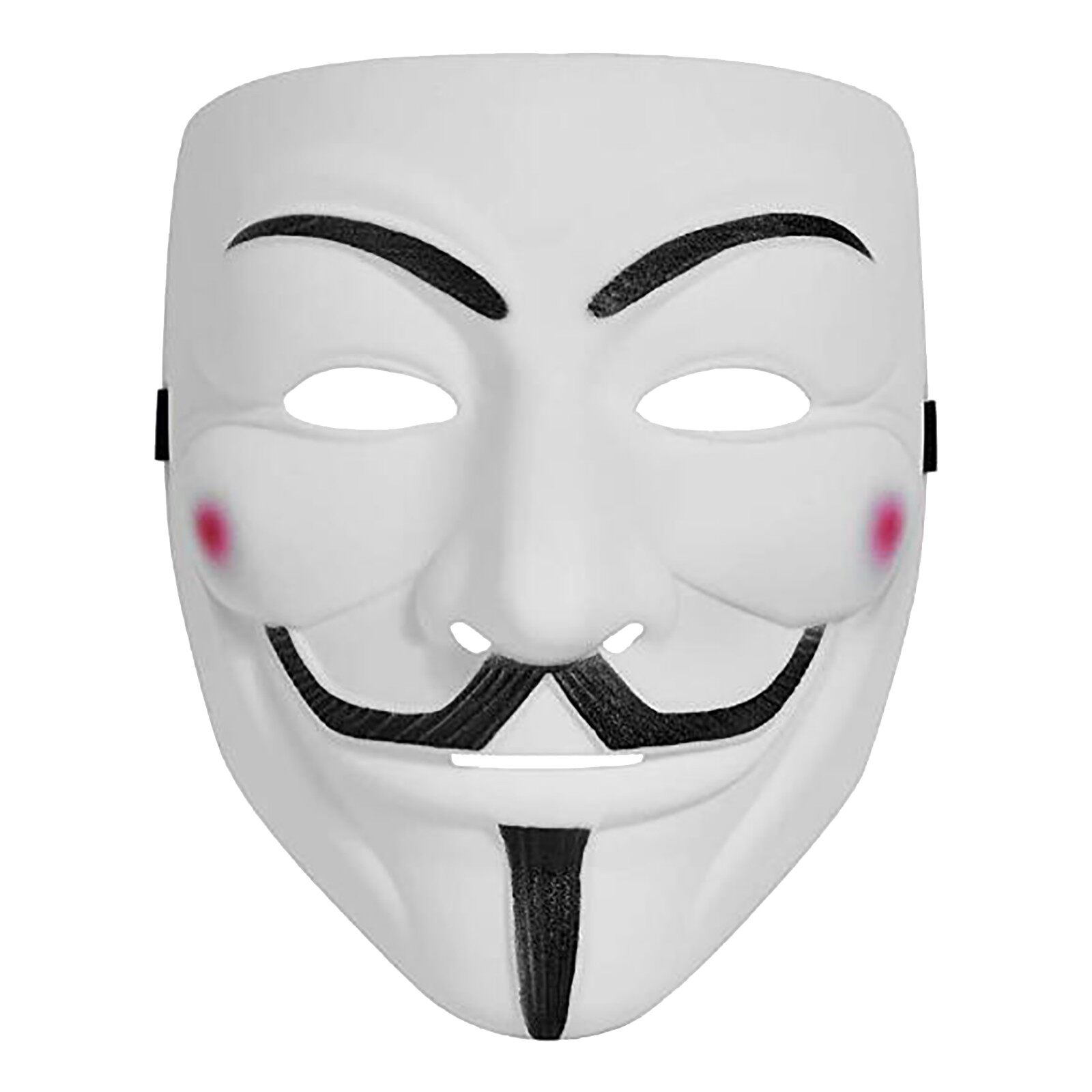 【Liuye】 Mặt Nạ Hacker, Trang Phục Mặt Nạ Halloween Chữ V Màu Trắng Cho Vendetta Tiệc Hóa Trang