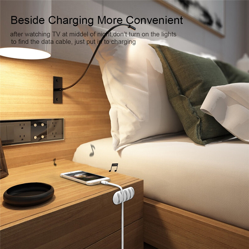 Sắp Xếp Cáp USB, Cuộn Dây Cáp Kẹp Quản Lý Gọn Gàng Để Bàn Giá Đỡ Cáp Dành Cho Chuột, Dây Tai Nghe Tổ Chức