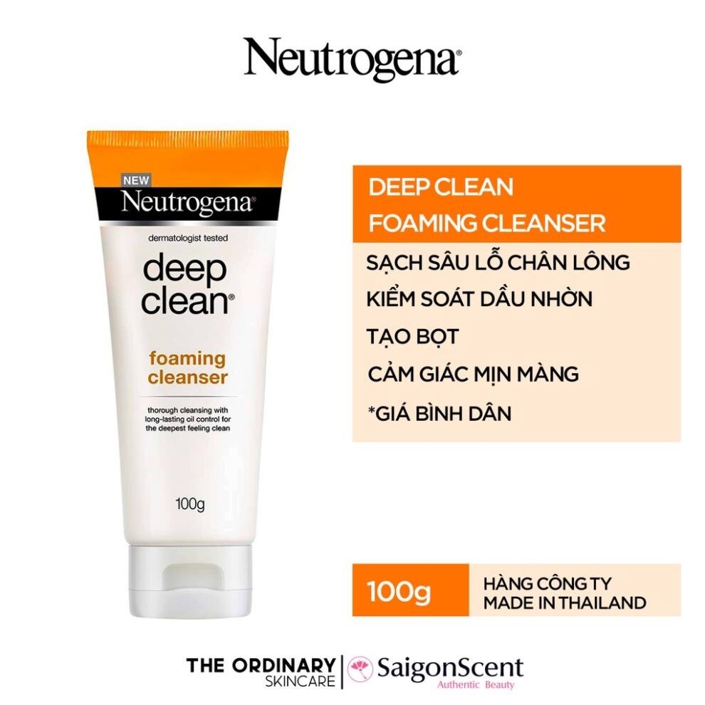 Sữa rửa mặt Neutrogena Deep Clean Foaming Cleanser