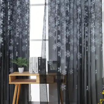 Jun Tu Shop 110x 250cm 43 97 7 In Christmas Snowflake Curtain