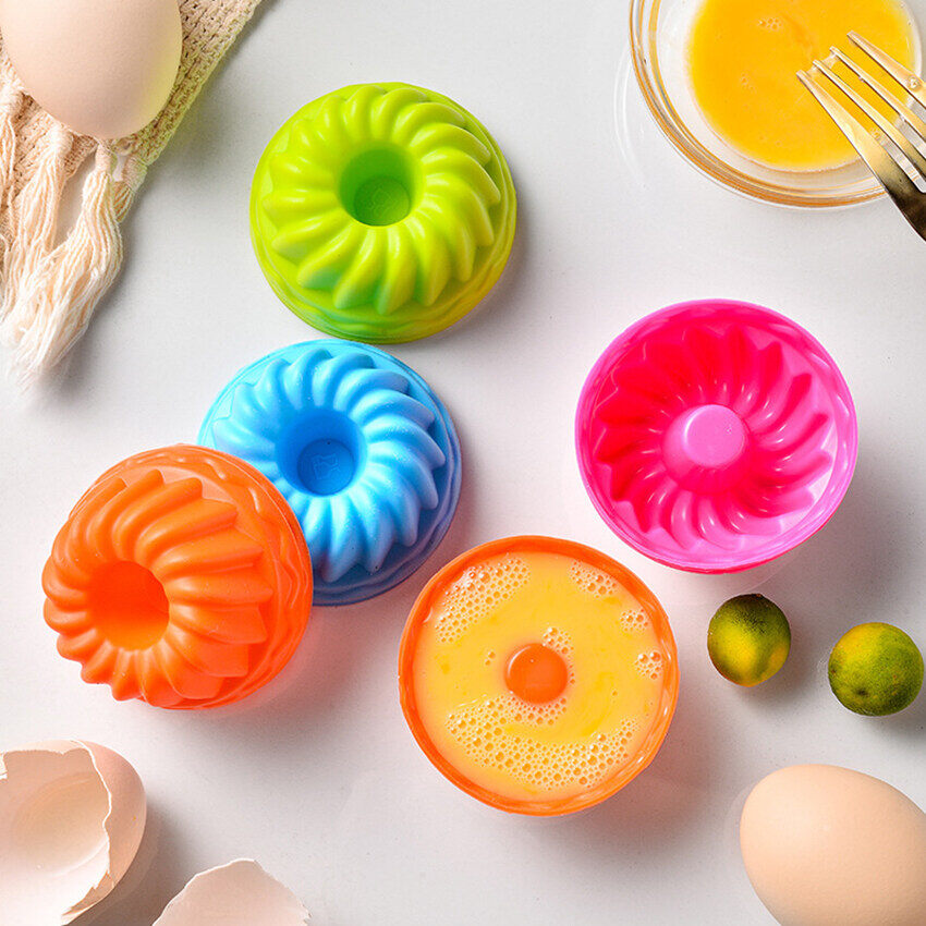 6/12pcs Silicone cupcake chén nướng 6 gói, tái sử dụng & không dính giấy lót bánh cupcake muffin chủ sở hữu thiết lập cho Đảng Halloween Giáng sinh, dễ lau chùi Pastry Khuôn Muffin