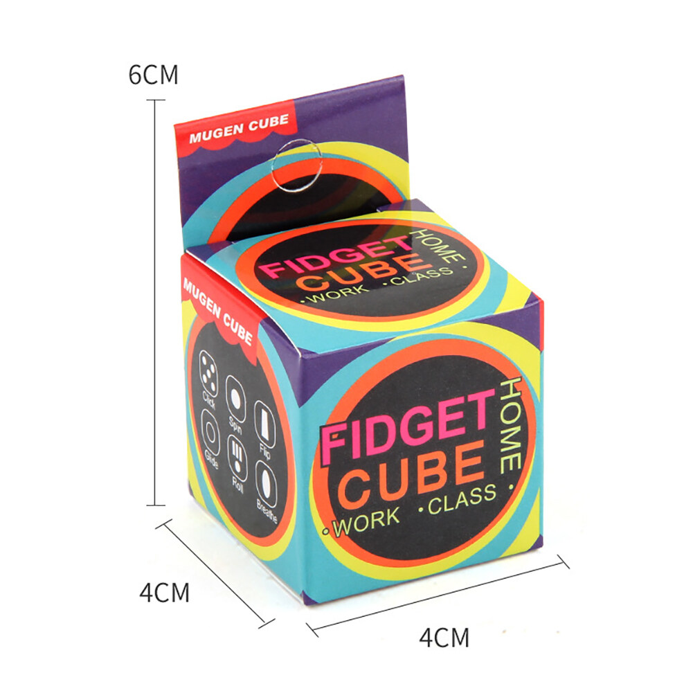 Decompression Magic Cube ความเครียดความวิตกกังวลบรรเทาของเล่น Multicolor Relaxing Cube ของเล่น