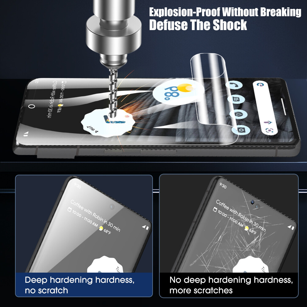 HD Hydrogel Film For Google Pixel 7A Screen Protector Camera Protection Google Pixel 7A Soft Glass