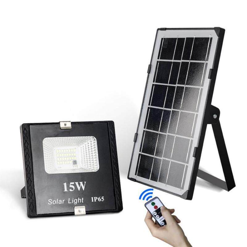 15W Đèn LED Năng Lượng Mặt Trời Lũ Có Điều Khiển Từ Xa IP65 Chống Nước Mờ Lũ Lụt Đèn Để Sử Dụng Ngoài Trời