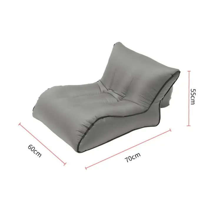 Waterproof Portable Folding Inflatable Sofa Travel Lazy Bag Sleeping Beach Outdoor Camping Pocket Chair Patio Furniture Lazada Singapore Waterproof Portable Folding Inflatable, Inflatable Outdoor Furniture