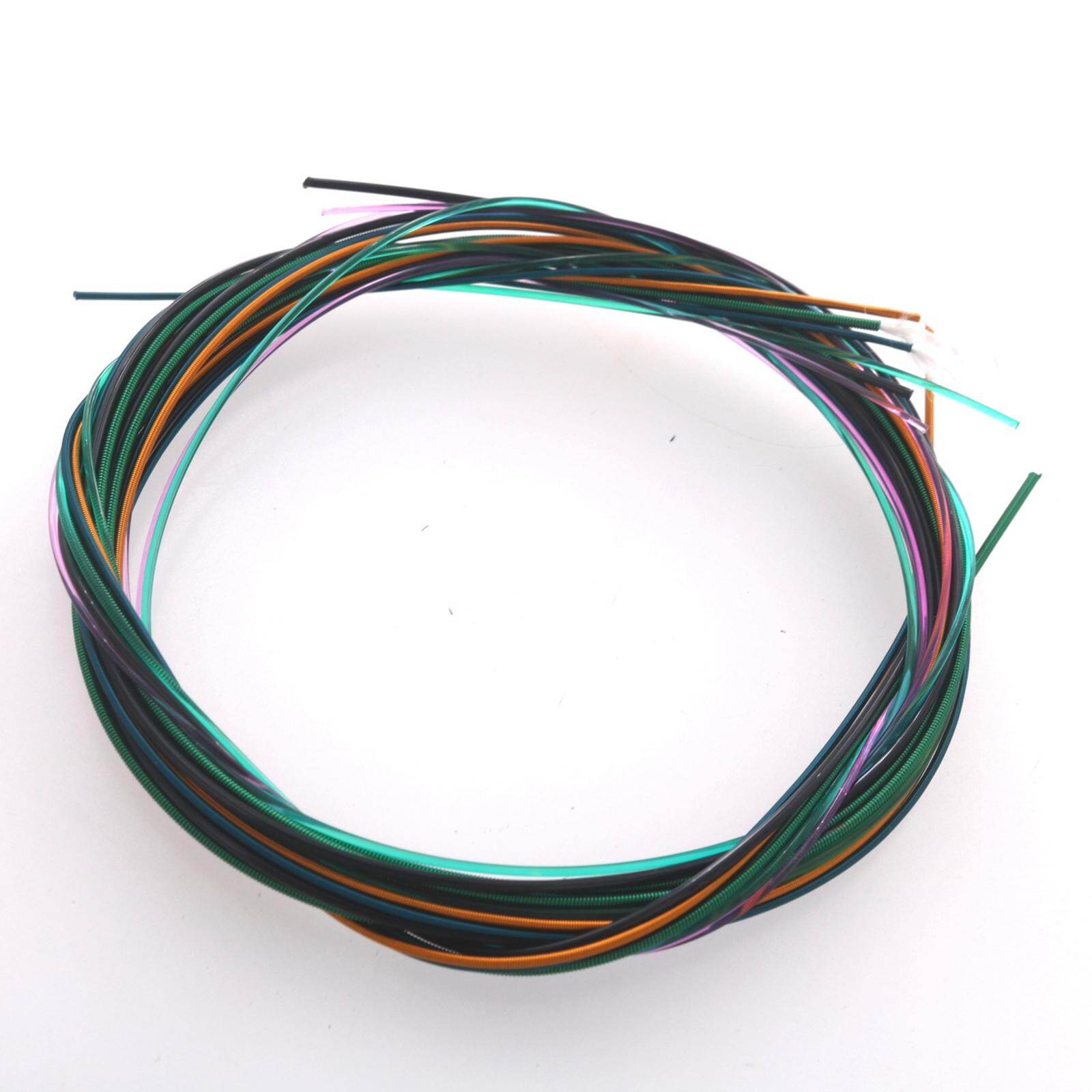 Baoblaze Colorful Guitar Strings, Light Tension Replace Old Broken for Acoustic Guitar Accs