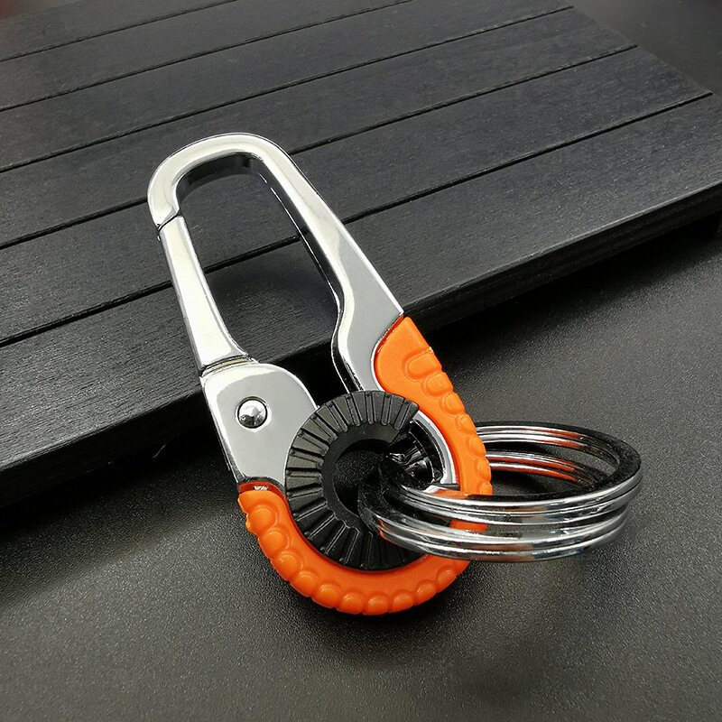 Creative Fashion Car Key Chain Multifunctional Portable Durable Zinc Alloy Key Chain Outdoor Camping Climbing Metal Key Ring Auto Accessories
