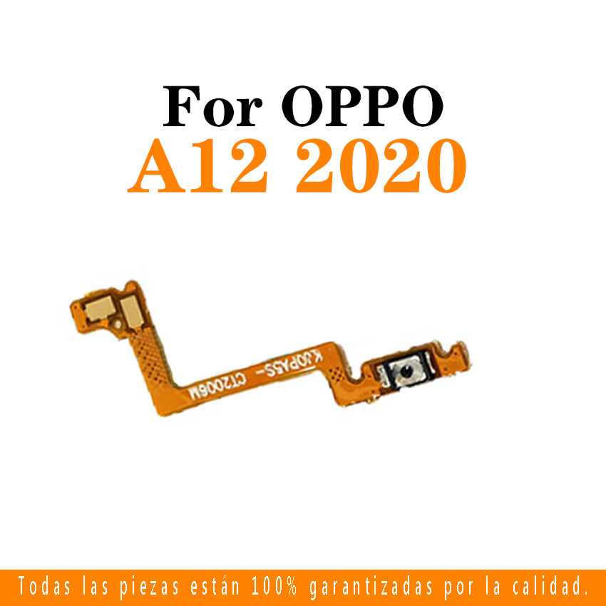 New high quality For Oppo A12 2020 Flex Cable Volume Power On/off Button Switch Flex Ribbon Cable Replacement Repair Parts