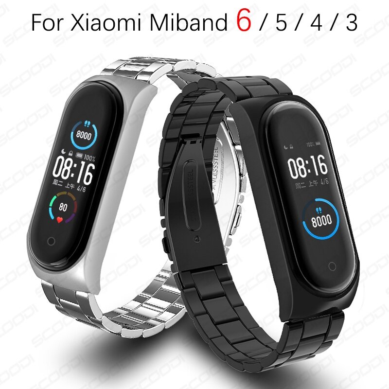 mi band 5 strap stainless steel