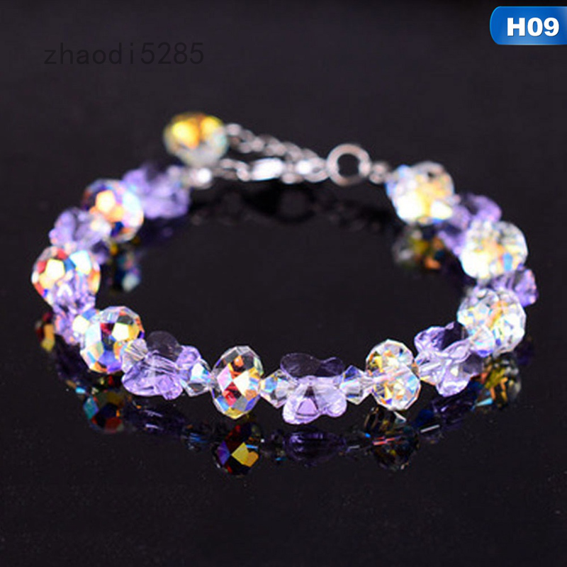 6 Phong Cách Pha Lê Hạt Trang Trí Hình Bướm Vòng Tay Hạt Charm Và Bangles Vòng Tay Thủ Công Trang Sức Pha Lê Quà Tặng