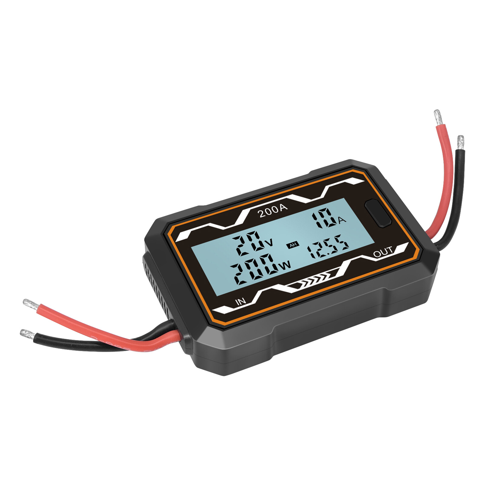 Licao Lighting Multi-purpose Watt Meter Free Mode Switching Multiple Test Functions Lightweight Battery Voltage Amp Meter for Home Reliable DC Watt