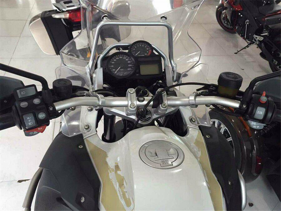 Allotmark Motorcycle Front Winglet Windshield Windscreen Tank Side Panel Fairing Wind Deflector Extender Extension for BMW R1200GS Adv. 2006 2007 2008 2009 2010 2011 2012 2013  Accessories