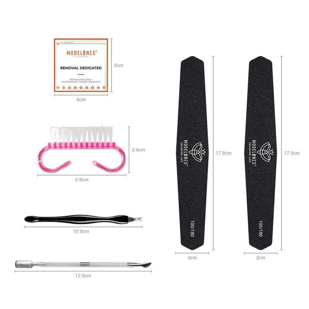 Modelones Nail Starter Tools Kit Nail Tip Quick Builder Gel Nail Extension Starter Kit 6pcs