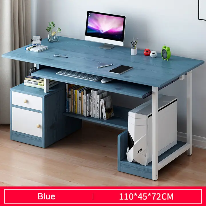 computer desk with keyboard tray