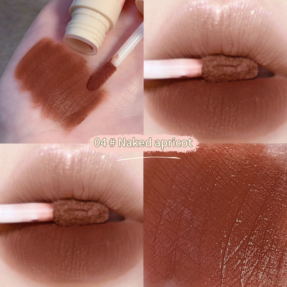 6 Colors Velvet Mist Matte Lip Mud Lightweight Soft Lip Mud Lipstick Mousse Smooth Lip Clay