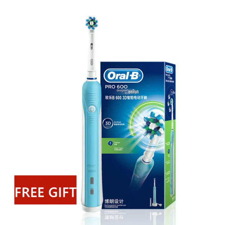 oral b pro 600 3d white whitening electric toothbrush