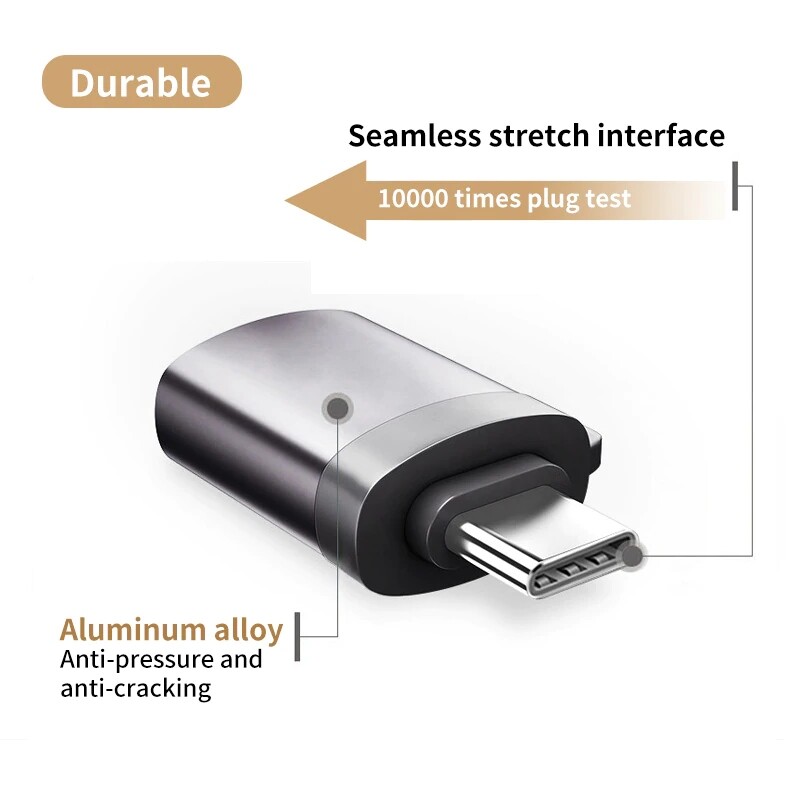 JDB USB C อะแดปเตอร์ OTG Fast USB 3.0 To ประเภท C Adapter สำหรับ ...