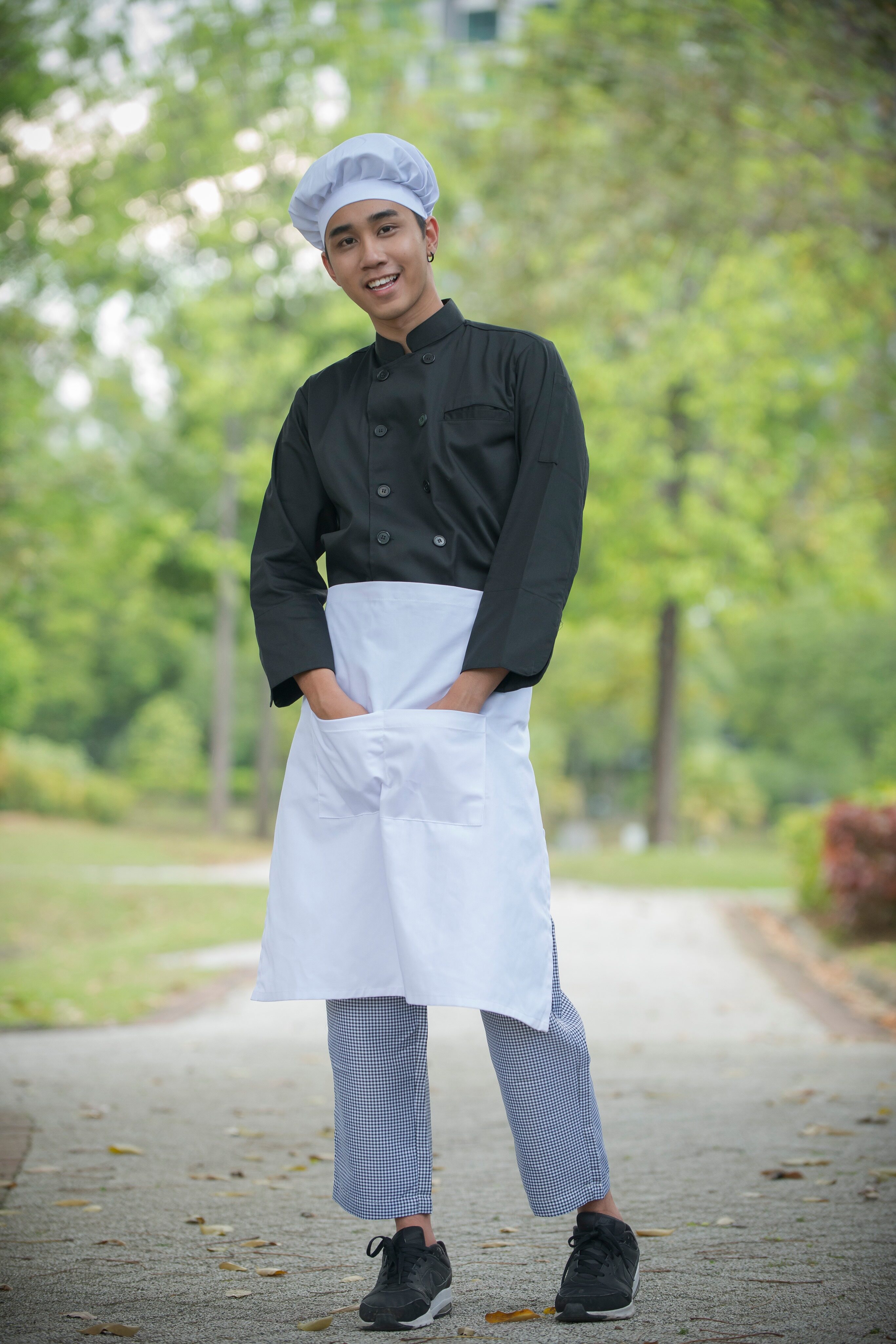 (Ready Stock) Chef Uniform Lazada
