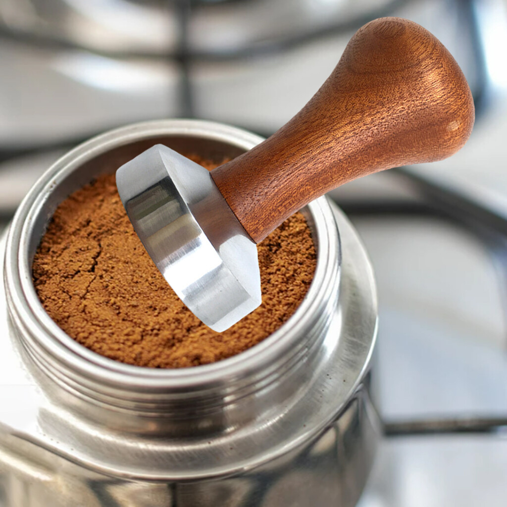 Blesiya Professional Coffee Tamper Wood Handle for Coffee Maker Coffee Machine
