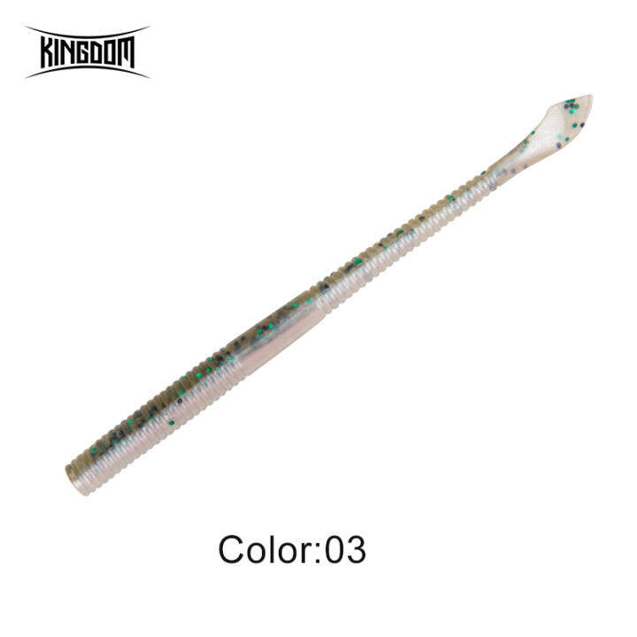Kingdom Mồi Câu Cá Mềm Đuôi Kim 1.1G 100Mm/2.2G 63Mm Vít NổI Đuôi Kim, 20Pcs