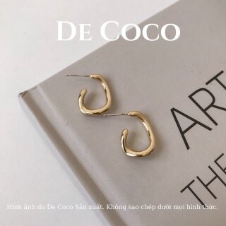 Khuyên tai bạc màu gold Curvy De Coco Decoco thumbnail