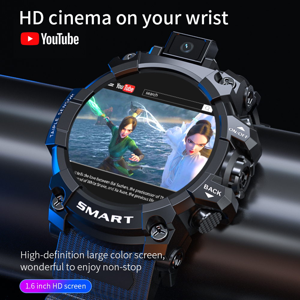 Full Netcom JinGle LOKMAT APPLLP6 4G Full Netcom สมาร์ทวอทช์1.6นิ้ว TFT 4 + 64G สี ...