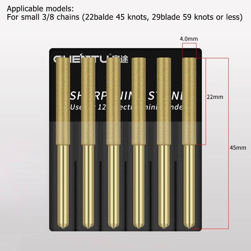 Toolstar Diamond Chainsaw Sharpener Burr 4/4.8/5.5mm Grinder Chain Saw