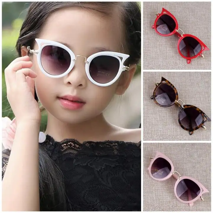 New Cat Eye Kids Sunglasses Boy Girl Fashion Uv Protection Sun