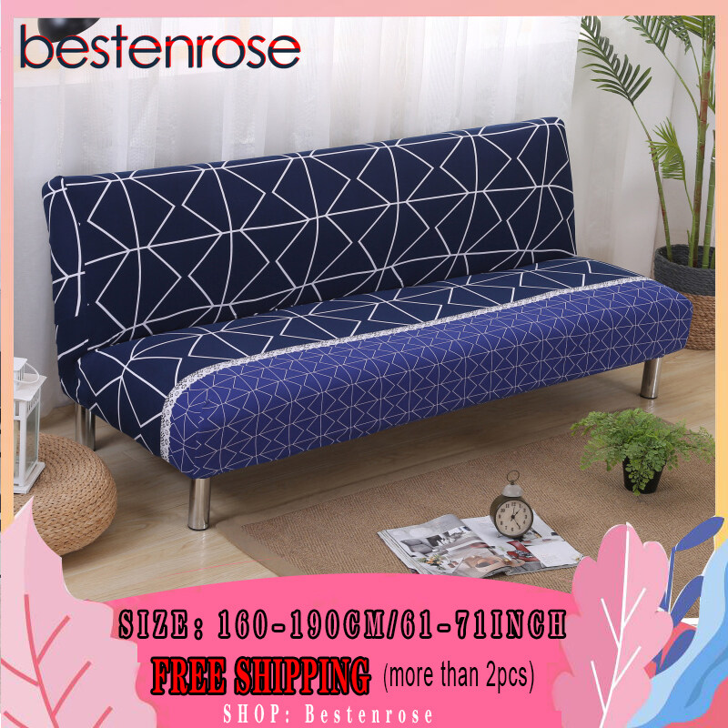 Bestenrose Sofa Cover No Armrest Stretch Slipcover AllCovered Folding