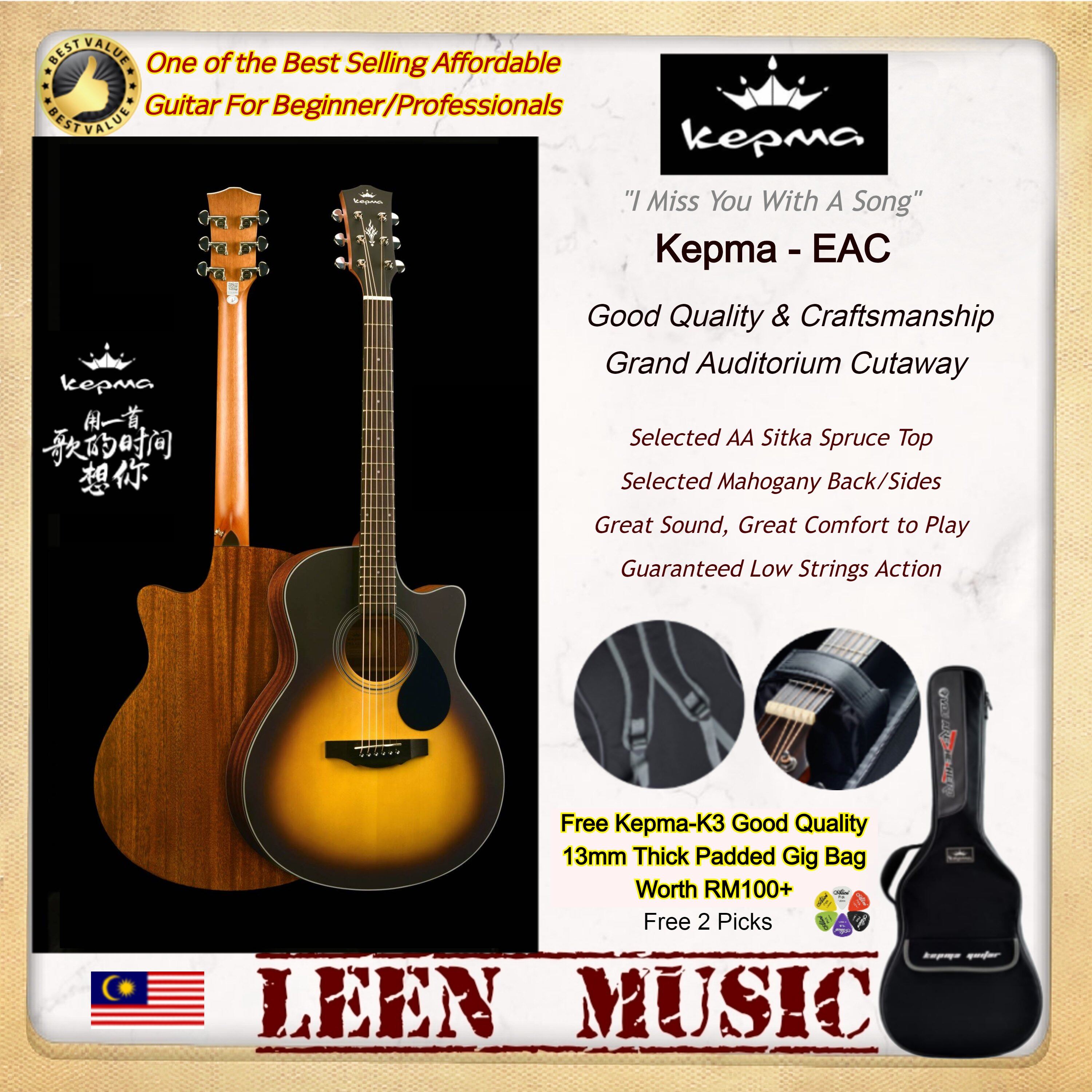Kepma EAC 3TSM- AA Grade Sitka Spruce Top Acoustic Guitar 41