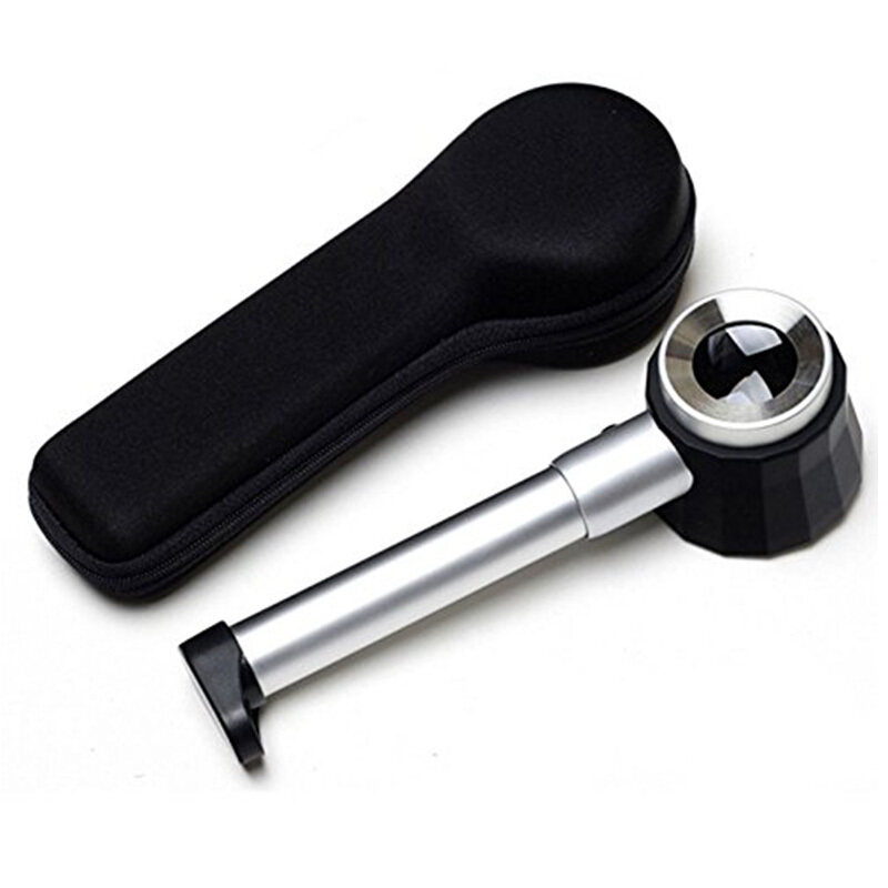 Handheld LED Magnifier 20X Optical Glass Magnifying Glass with Light Scale Magnifying Jewelry Loupe with Storage Case