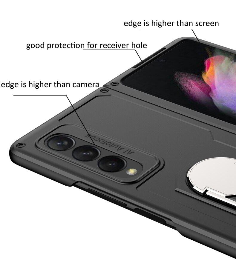 kickstand Bracket Case For Samsung Galaxy Z Fold3 Fold 3 5G Drop