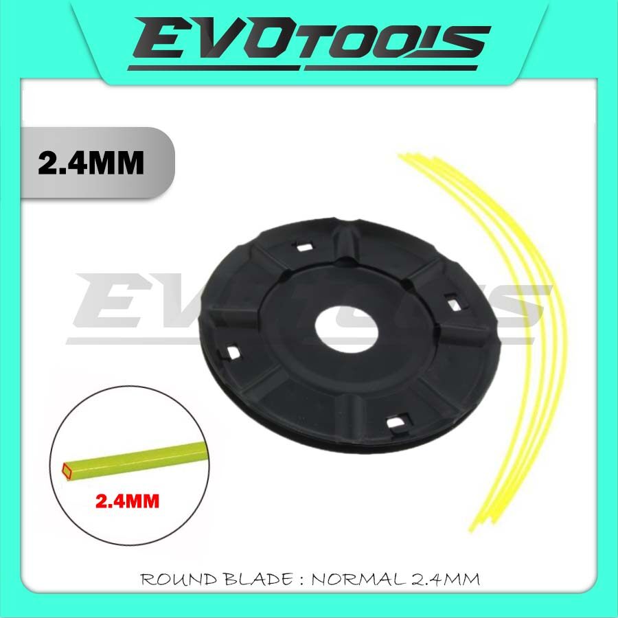 BRUSH CUTTER ROUND BLADE NORMAL 2.4MM/ PLATE BRUSH CUTTER/ NYLON