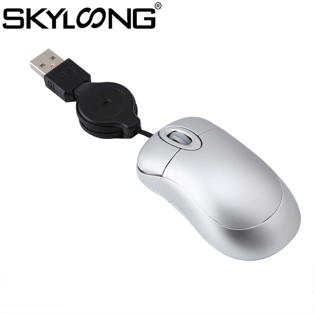 Skyloong Chuột Có Dây Quang Mini USB Cho Máy Tính Xách Tay Máy Tính 3 Phím 1600DPI Thông Dụng