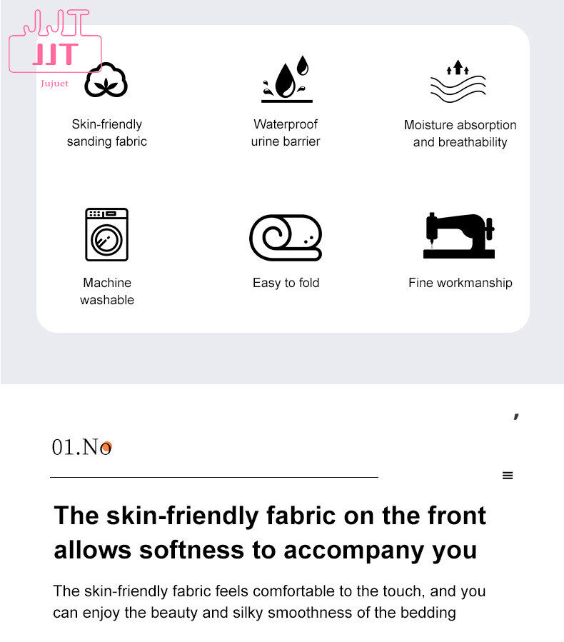 【JJT】Waterproof Mattress Protector Cover Cartoon Printing Fitted Bedsheet Line stitching process Elastic Bed Cover Single/Twin/Queen/King Size 90x200cm/120×200cm/150×200cm/180×200cm Suitable Mattress(Depth) 28cm