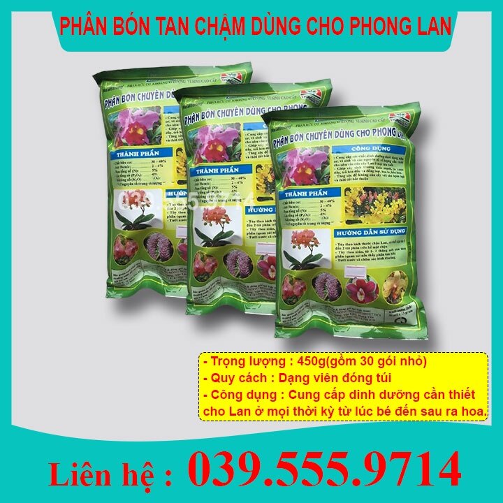 Phân bón chuyên dùng cho phong lan tan chậm - gói 30 túi